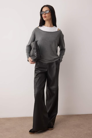 Blusa regular - Grigio