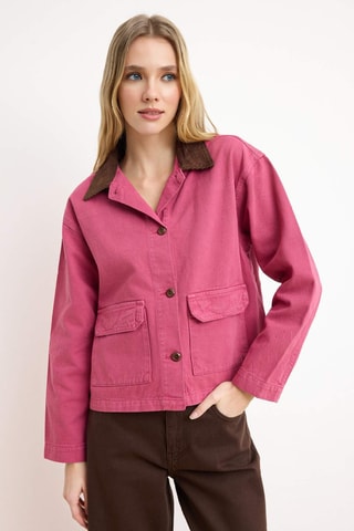 Sobrecamisa oversize - Rosa