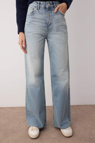 Jeans wide legs - Azzurro - Blu