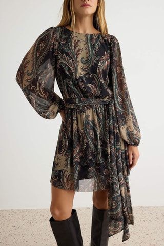 Vestido corto - Caqui