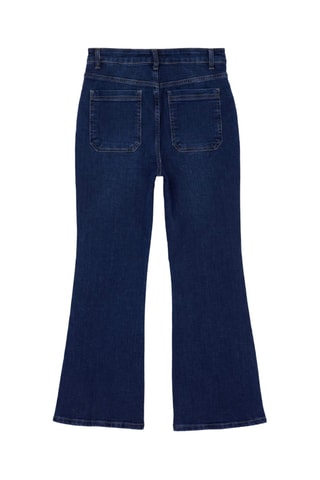 Jeans flare a vita alta - Blu scuro