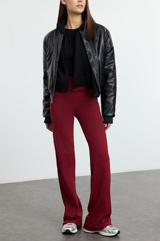Pantaloni wide legs - Rosso