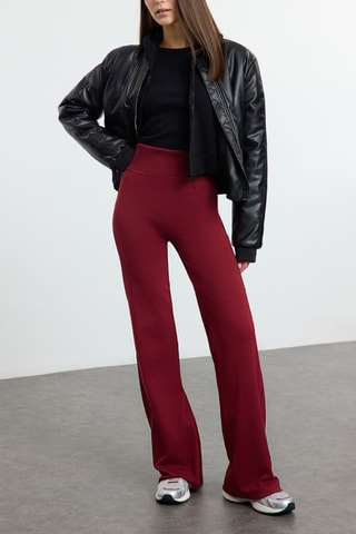 Pantaloni wide legs - Rosso