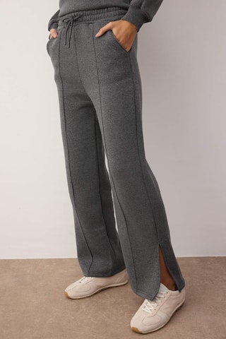 Sudadera y pantalón wide leg - Gris