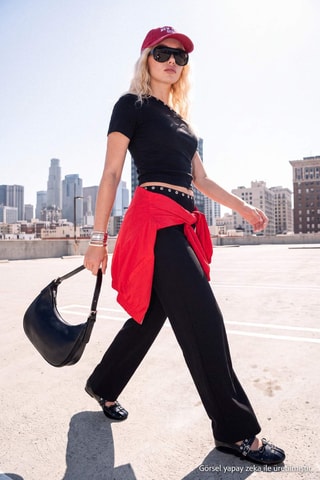 Top y pantalón - Negro