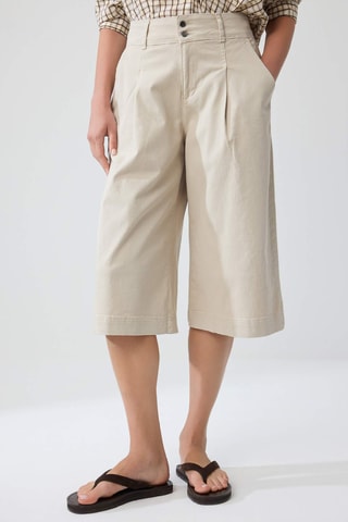 Bermudas vaqueras loose - Beige