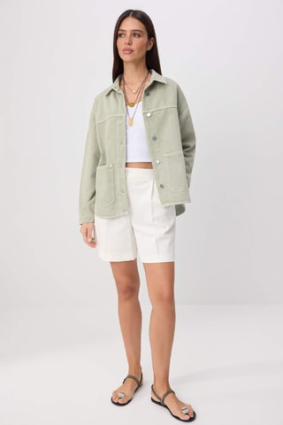 Chaqueta oversize - Verde claro