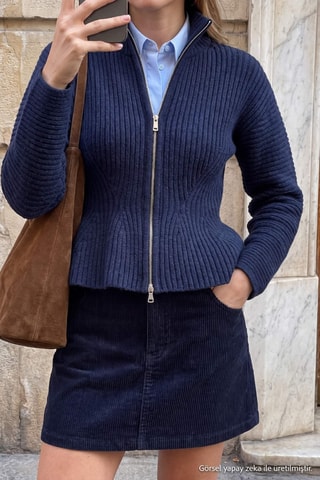 Gilet - Bleu foncé