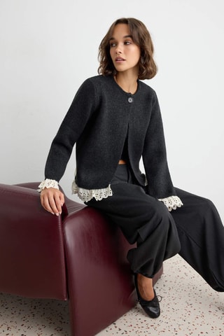 Cardigan - Grigio scuro