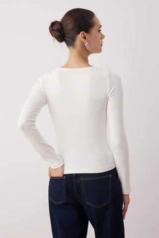 Top - Grigio chiaro - Bianco