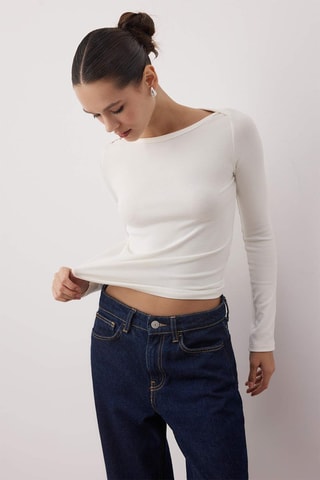 Top - Grigio chiaro - Bianco