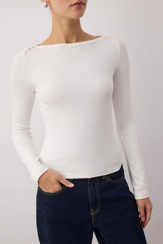 Top - Grigio chiaro - Bianco