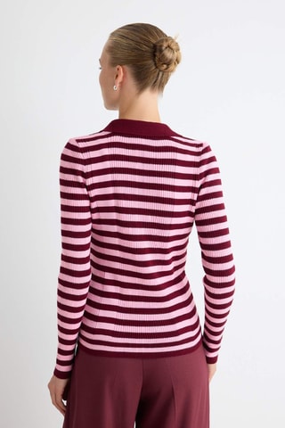 Maglia slim - Marrone - Bordeaux