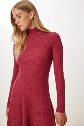 Vestido midi - Burdeos