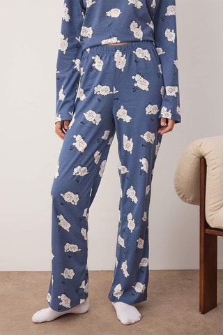 Pijama - Blanco y azul