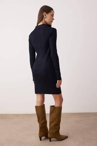 Vestido jersey - Azul