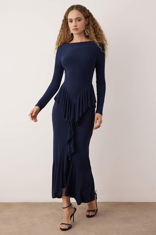 Abito lungo - Navy - Blu