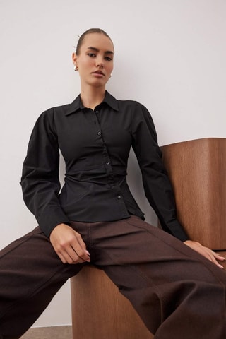 Camisa slim - Negro