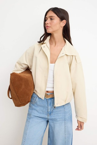Cazadora oversize - Beige