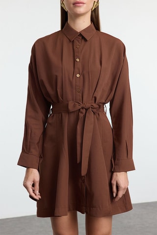 Abito a camicia - Marrone