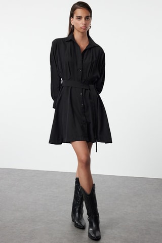 Abito a camicia - Nero