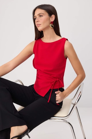 Blusa sin mangas - Rojo