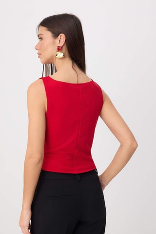 Blusa sin mangas - Rojo