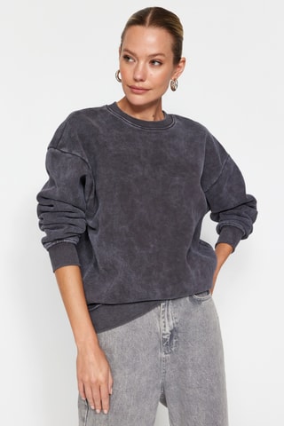 Felpa tie and dye - Grigio - Grigio