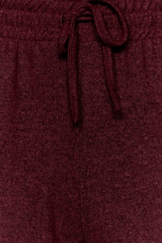 Crop top et pantalon wide legs - Bordeaux