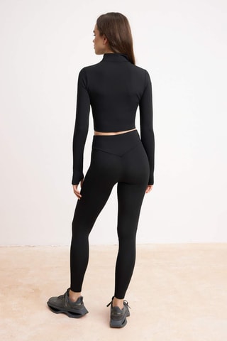 Leggings y chaqueta - Negro