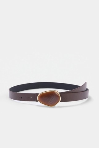 Ceinture - Marron et beige