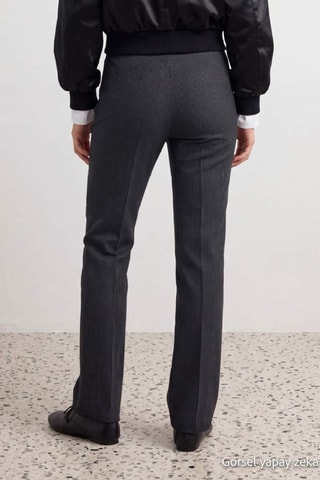 Pantaloni flare - Grigio scuro