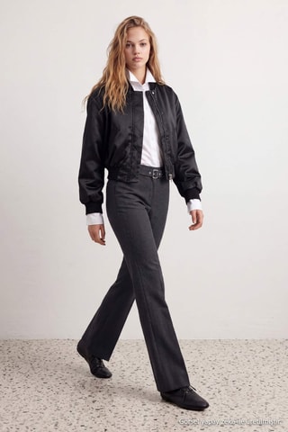 Pantaloni flare - Grigio scuro