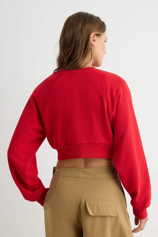 Felpa regular - Rosso