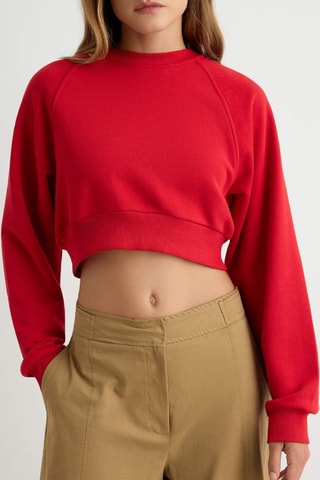 Felpa regular - Rosso