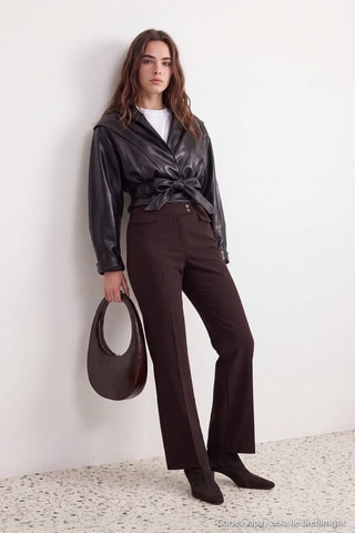Pantaloni - Marrone scuro