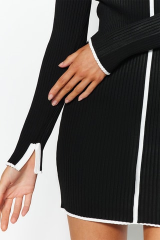 Vestido jersey - Negro