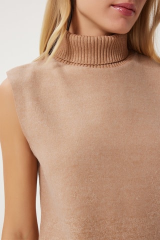 Maglia senza maniche - Beige