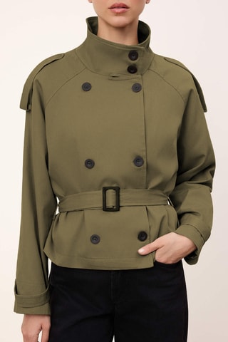 Gabardina regular fit - Caqui
