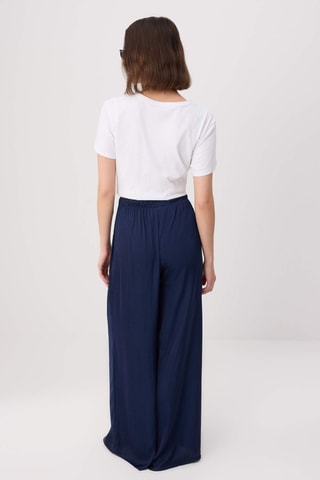 Pantalón wide leg. - Azul oscuro