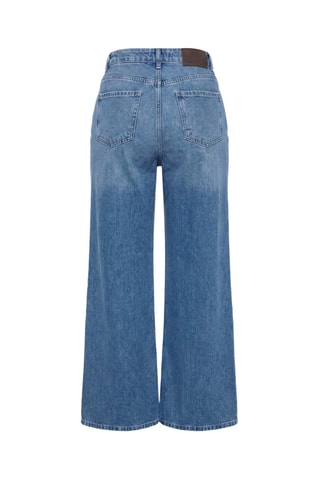 Jean wide legs taille haute - Bleu foncé