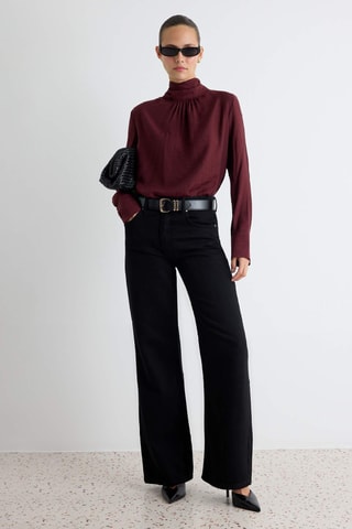 Jeans wide legs - Nero
