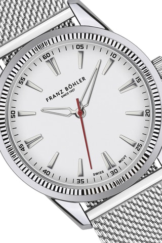 Montre à quartz en acier Thun - Argenté 