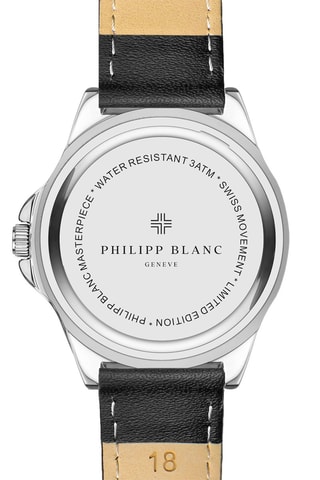 Montre à quartz en cuir - Noir