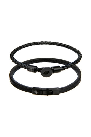 2 bracelets en cuir