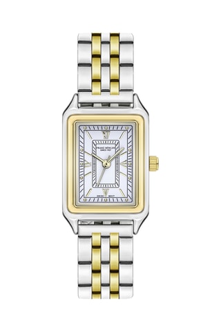 Montre à quartz en acier Lej Nair - Argenté et doré