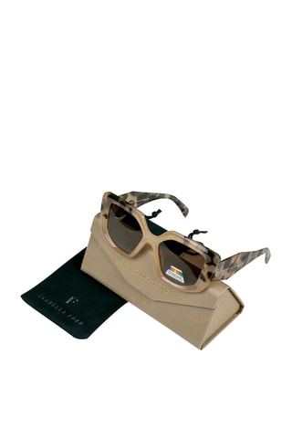 Lunettes de soleil polarisées femme Eleganza - Catégorie 3 - Jaune foncé et marron