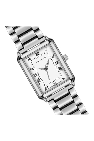 Montre à quartz en acier et diamant et bracelet Netty - Argenté