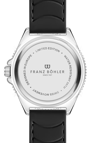 Montre à quartz en caoutchouc Hallwil - Chronomètre - Noir