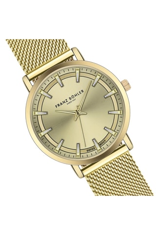 Montre à quartz en acier Klontal - Doré